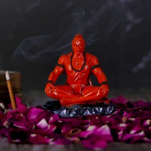 Meditating Lord Hanuman Ji Murti for Car Dashboard