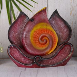 Exquisite Lord Ganesha Murti with Betel Leaf