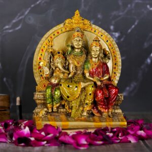 Handcrafted Decorative Shiva Pariwar for Pooja Room