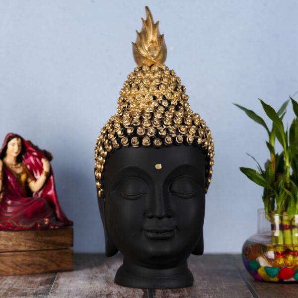 Home & DCOR Buddha Head Face Showpiece