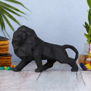 Lion Sculpture, Resin Animal Figurine