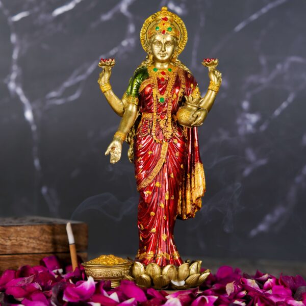 Goddess Lakshmi Standing Idol for Pooja