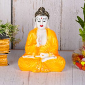 Handcrafted Polyresin Sitting Meditation Buddha Statue