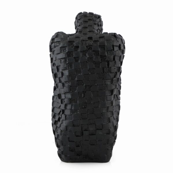 Black Thinker Statue - Intriguing Sitting Man Figurine