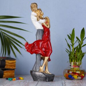 Handcrafted Romantic Dancing Love Couple Statue