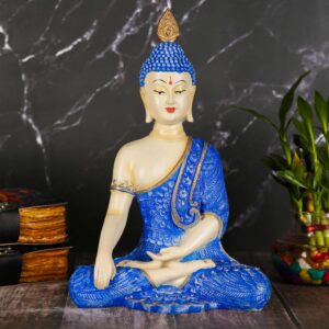 Calming Aura Buddha Statue (Blue)