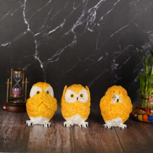Gandhiji' Moralistic Polyresin Three Owl Set
