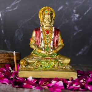 Antique Book Hanuman Idol Resin
