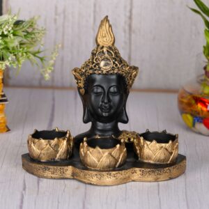 Handcrafted Buddha Statue Tealight Candle Holder