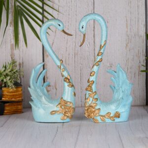 Polyresin Swan Pair Figurine Big size