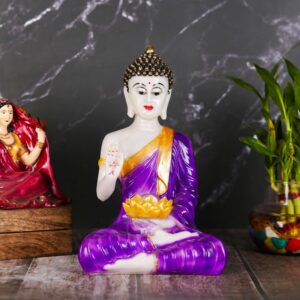 Buddha Statues for Living Room with Diya in Hand