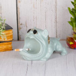 Bully Dog Ceramic Ashtray