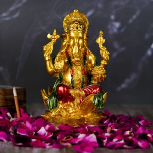 Antique Polyresin Ganesh Ji Murti for Pooja Room