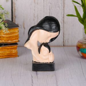 Polyresin Lucky Best Mumma and Baby Statue Mother Child Showpiece