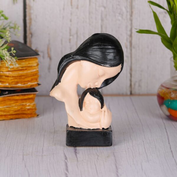 Polyresin Lucky Best Mumma and Baby Statue Mother Child Showpiece